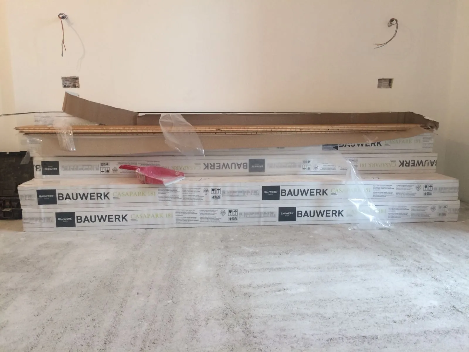 Cantiere e processo, Provincia di Milano: Acclimatazione del parquet